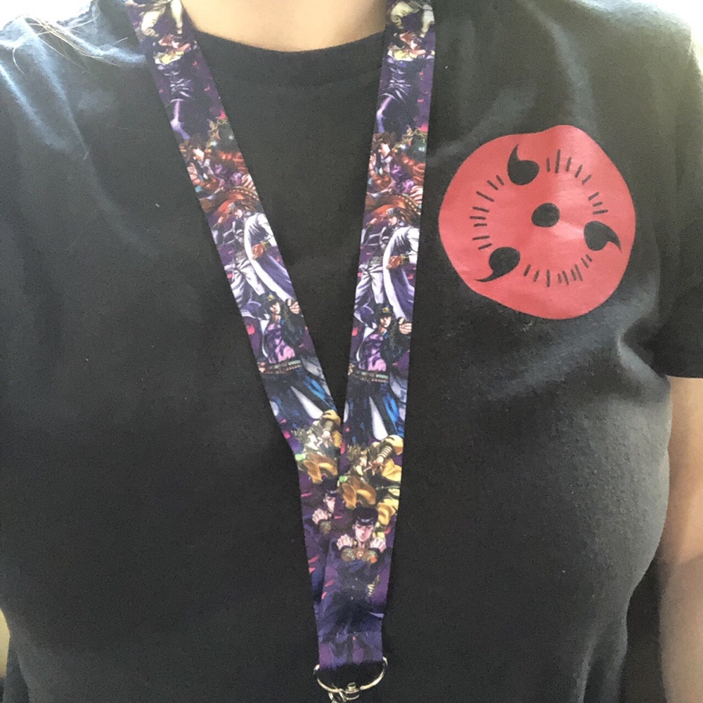 Jojo's Bizarre Adventure Purple Lanyard
